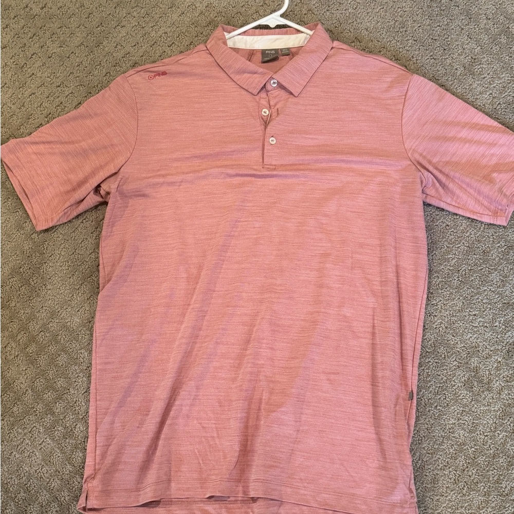 Ping Men's Light Pink Polo Shirt